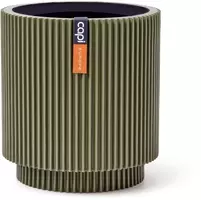 Capi cilinder groove vaas 15x17cm groen kopen?