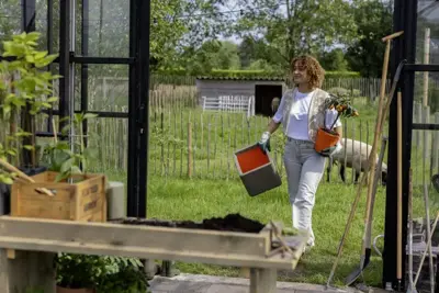 Capi Europe Pot vierkant Rib NL 40x40x40 warm taupe - afbeelding 3