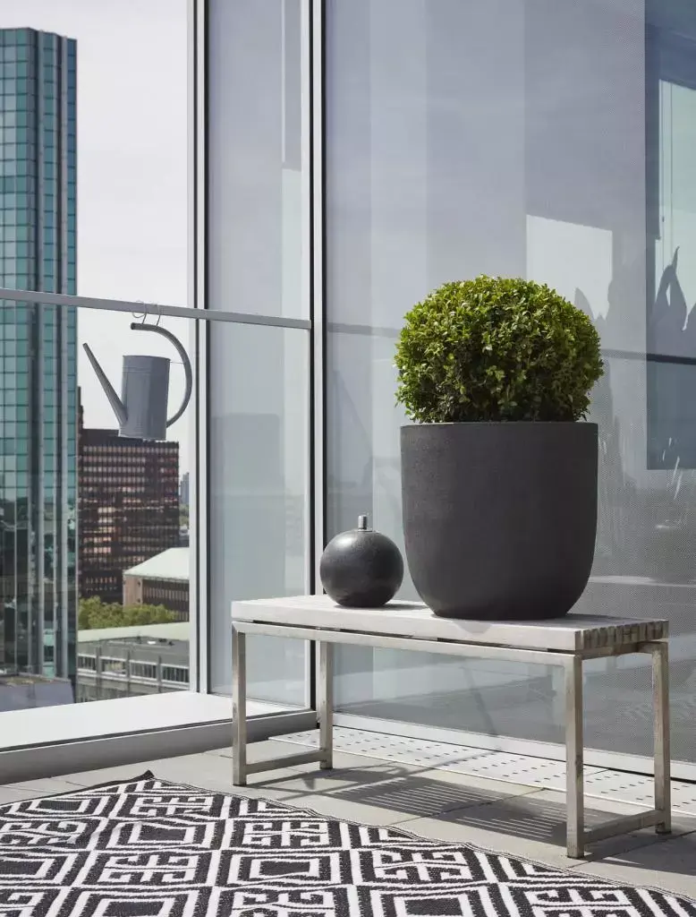KADAX Plantenpot Ø 52.5 Cm - Houten Vat Design Voor Tuin, Terras & Balkon