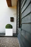 Capi lux terrazzo plantenbak 50x50x50 cm wit - afbeelding 3