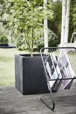 Capi lux terrazzo plantenbak 50x50x50 cm zwart - afbeelding 3