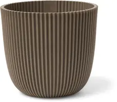 Capi 'made with' groove bol bloempot 28x27 cm warme taupe kopen?