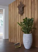 Capi nature elegant deluxe rib nl kunststof vaas 50x72 cm ivoor - afbeelding 2