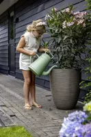 Capi nature elegant laag rib nl kunststof bloempot 34x46 cm warme taupe - afbeelding 3