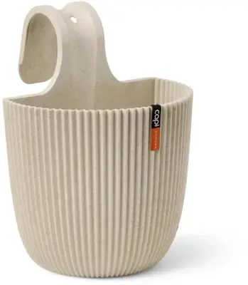 Capi nature groove bol balkonbak 21x28 cm beige - afbeelding 1