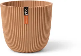 Capi nature groove bol bloempot 21.5x20 cm peachy fuzz - afbeelding 1