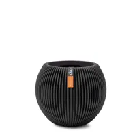 Capi nature groove indoor bol bloempot 12x10 cm zwart kopen?