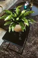 Capi nature groove indoor bol bloempot 29x25 cm zwart goud - afbeelding 5