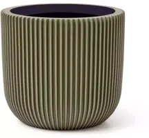 Capi nature groove indoor  pot 14x13 cm groen - afbeelding 1