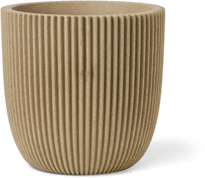 Capi nature groove nl bol bloempot 54x52 cm beige - afbeelding 1