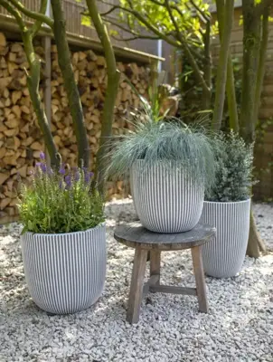 Capi nature groove nl bol bloempot 54x52 cm ivoor - afbeelding 3