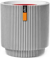 Capi nature groove nl cilinder bloempot 44x46 cm ivoor - afbeelding 1