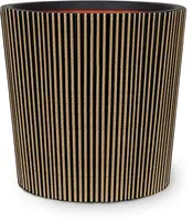 Capi nature groove nl conisch vaas 36x34 cm zwart goud kopen?