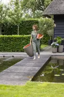 Capi nature groove nl elegant laag vaas 34x46 cm warme taupe - afbeelding 8