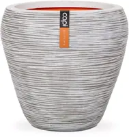 Capi nature rib nl bloempot tapered round 42x38 cm ivoor - afbeelding 1