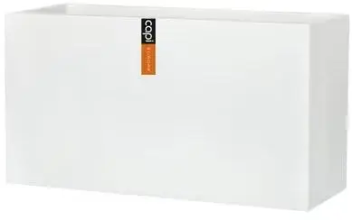 Capi plantenbak lux Terrazzo 64x25x35 cm wit - afbeelding 1