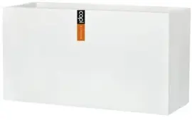 Capi plantenbak lux Terrazzo 64x25x35 cm wit - afbeelding 1