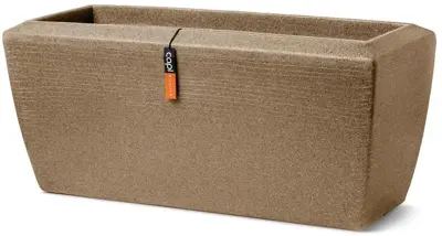 Capi plantenbak rechthoekig Arc Granite 60x35x40 cm taupe - afbeelding 1