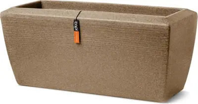 Capi plantenbak rechthoekig Arc Granite 90x35x40 cm taupe - afbeelding 1