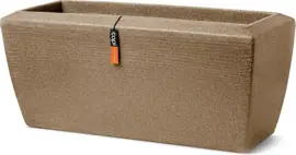 Capi plantenbak rechthoekig Arc Granite 90x35x40 cm taupe - afbeelding 1
