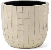 Capi Pot bol blocks d17h15cm beige - afbeelding 1