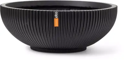 Capi schaal groove d40h15cm zwart - afbeelding 1