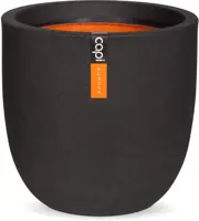 Capi urban smooth nl bloempot egg 43x41 cm zwart - afbeelding 1