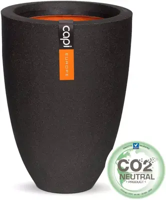 Capi urban smooth nl bloempot elegant low 36x47 cm zwart - afbeelding 2