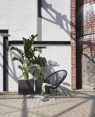 Capi urban smooth nl kunststof plantenbak 50x50x50 cm zwart - afbeelding 5
