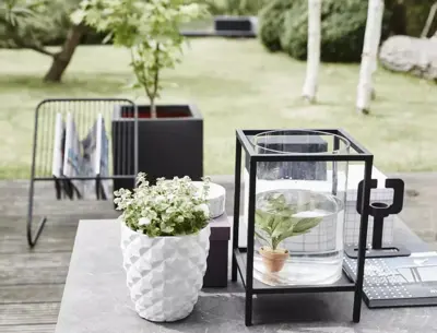 Capi urban smooth nl plantenbak square 40x40x40 cm zwart - afbeelding 6