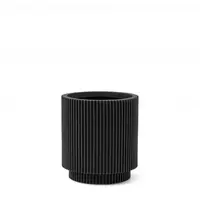 Capi vaas Cilinder Groove 15x17 cm zwart kopen?