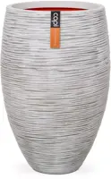 Capi vaas elegant deluxe rib nl kunststof bloempot 40x60 cm ivoor - afbeelding 1
