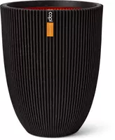 Capi vaas elegant laag groove nl 34x46cm zwart - afbeelding 1