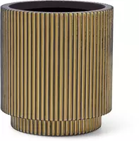Capi vaas nature groove cilinder 11x12 cm goud kopen?
