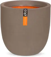 Capi waste bol smooth nl kunststof bloempot 54x52 cm warme taupe - afbeelding 1