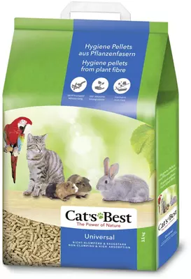 Cat's Best Universal, absorberende organische kattenbakvulling, 20 L