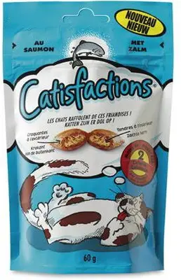 Catisfactions kattensnack zalm 60g - afbeelding 2