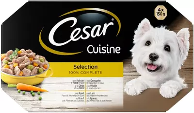CESAR cuisine hondenvoer selection  4*150g multipack