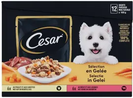 Cesar maaltijdzakjes selectie in gelei multipack 12 x 100g kopen?