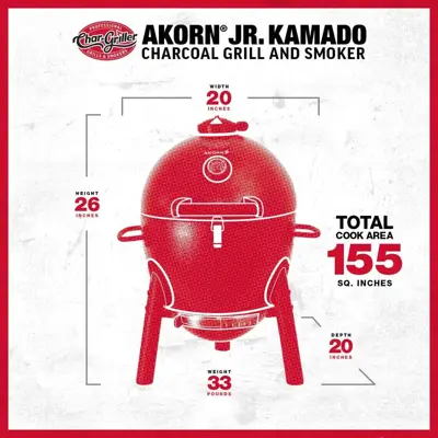 Char-griller - Akorn Jr. kamado grill & smoker - afbeelding 5