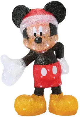 Christmas Mickey Mouse Lit Large Statue - afbeelding 1