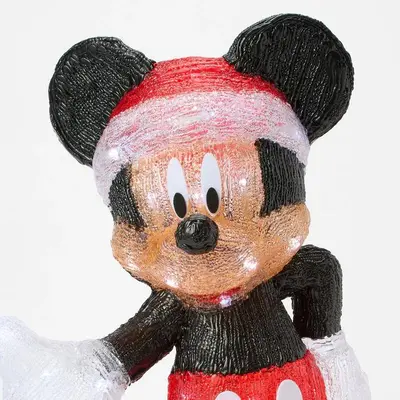 Christmas Mickey Mouse Lit Large Statue - afbeelding 3