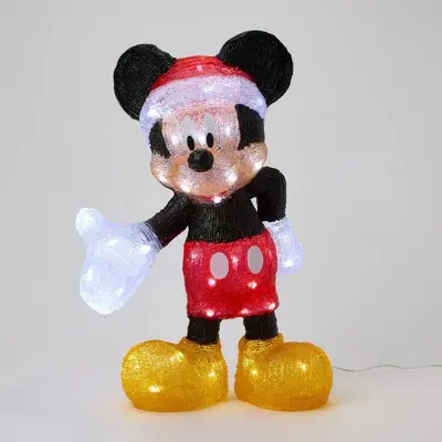 Christmas Mickey Mouse Lit Large Statue - afbeelding 4