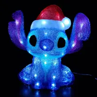 Christmas Stitch Acrylic Lit Medium Statue  - afbeelding 3