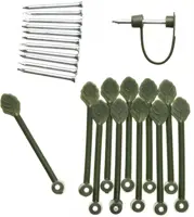 Clematisklemmen kunstof groen 12st