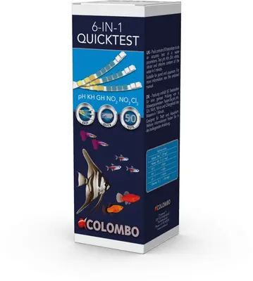 Colombo quicktest waterkwaliteit test 6 in 1 50 strips
