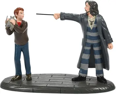 "Come out and play Peter" Ron & Sirius Figurine - Harry Potter Village