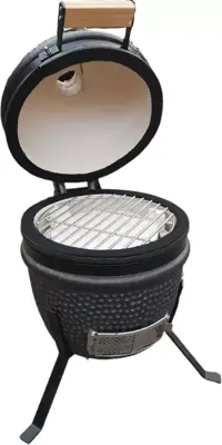 Compleet - Own Grill 13 inch kamado barbecue V1 zwart met heatdeflector - afbeelding 7