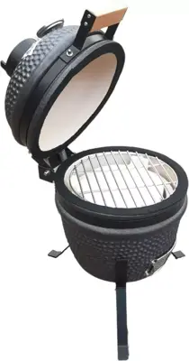 Compleet - Own Grill 13 inch kamado barbecue V1 zwart met heatdeflector - afbeelding 8