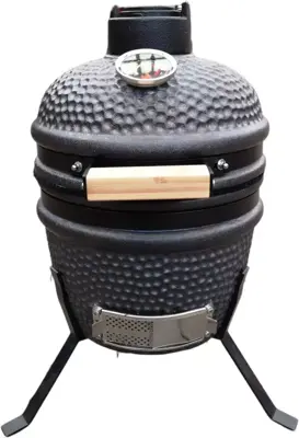 Compleet - Own Grill 13 inch kamado barbecue V1 zwart met heatdeflector - afbeelding 5